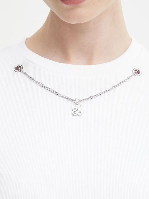 HUGO t-shirt damski kolor biały 50549392