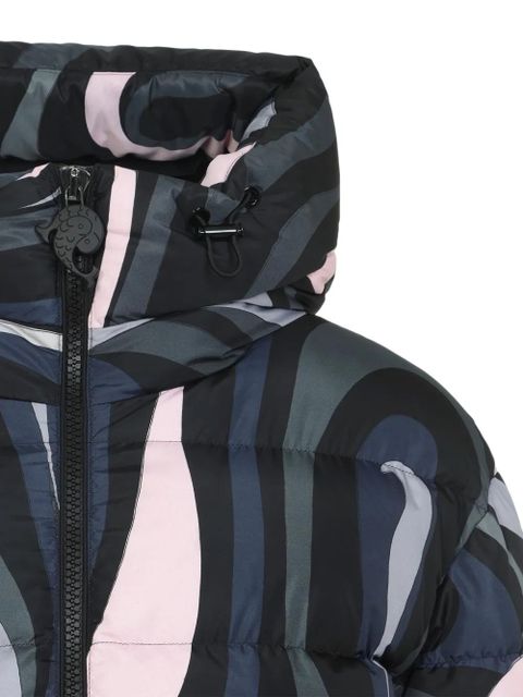 PUCCI Iride-print puffer jacket - Black