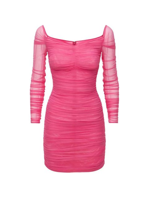Dolce & Gabbana long-sleeve tulle mini dress - Pink - zdjęcie produktu nr 1