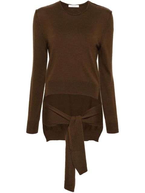 LEMAIRE Trompe L'oeil sweater - Brown - zdjęcie produktu nr 1
