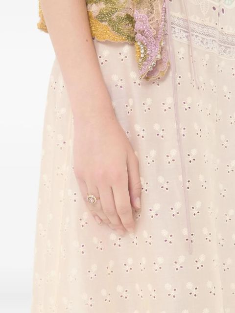 Valentino Garavani V-logo signature crystal ring - Gold