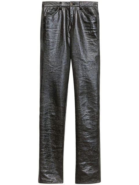 ISABEL MARANT Lovis vinyl trousers - Grey - zdjęcie produktu nr 1