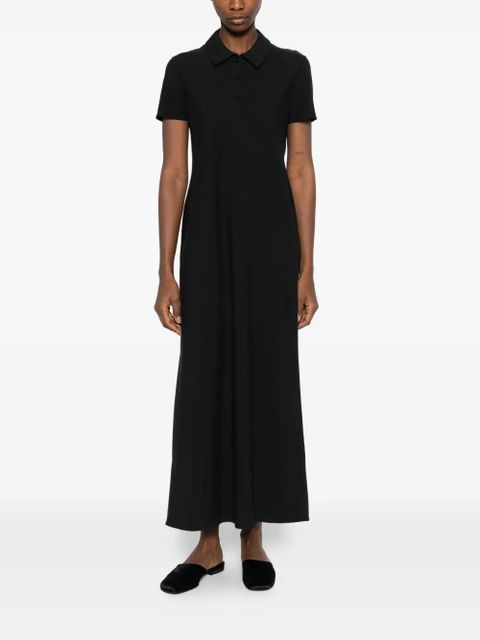 The Row Valenit short-sleeve maxi dress - Black