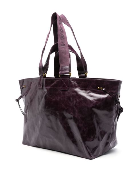 ISABEL MARANT Wardy leather tote bag - Purple