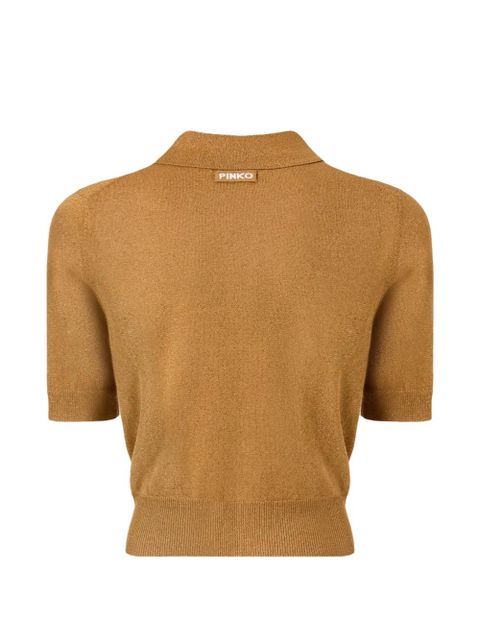 PINKO cropped short-sleeve cardigan - Neutrals - zdjęcie produktu nr 2