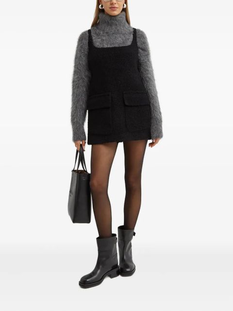 16Arlington Ambra square-neck mini dress - Black