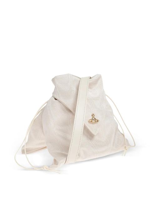 Vivienne Westwood Orb striped shoulder bag - Neutrals