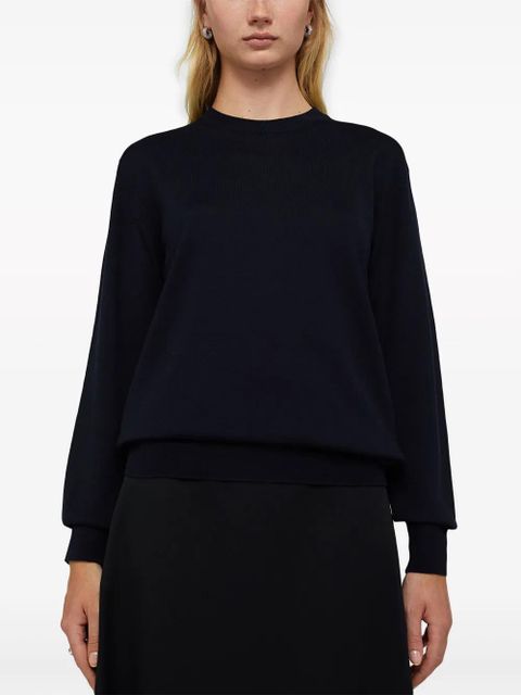 Jil Sander crew-neck cashmere top - Blue - zdjęcie produktu nr 2