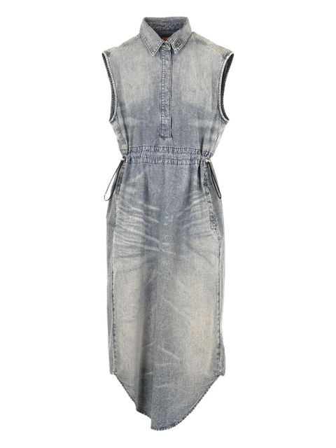 Diesel drawstring denim midi dress - Blue - zdjęcie produktu nr 1