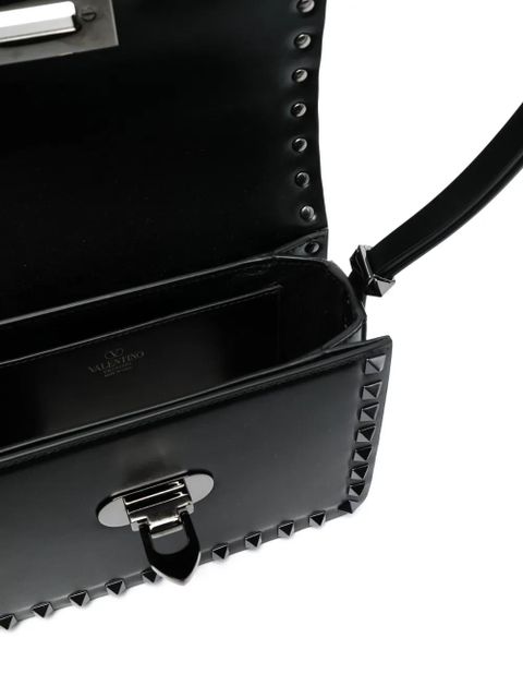 Valentino Garavani small Rockstud23 leather shoulder bag - Black
