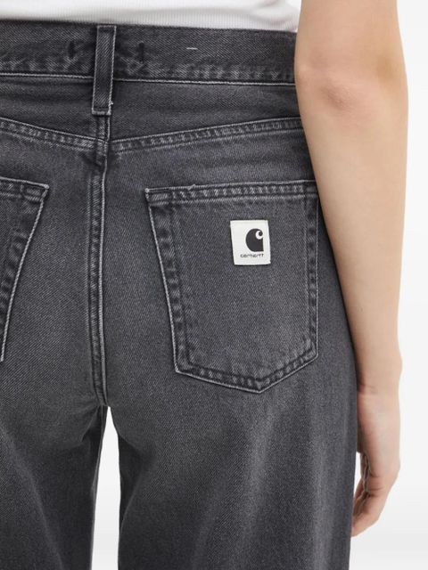 Carhartt WIP logo-patch jeans - Grey