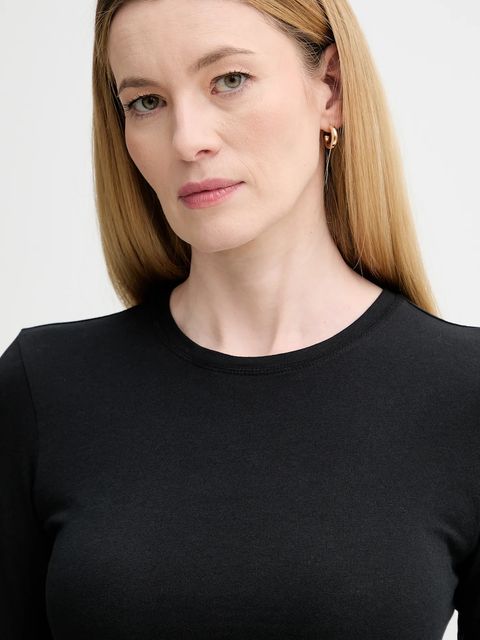 Marc O'Polo longsleeve bawełniany kolor czarny 5000007488