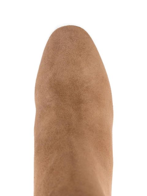 Aquazzura 85mm braided heeled boots - Brown