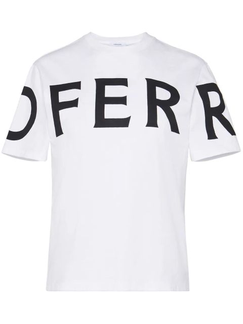 Ferragamo logo-print cotton T-shirt - White - zdjęcie produktu nr 1