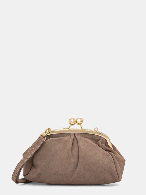 Answear.LAB kopertówka zamszowa kolor brązowy - zdjęcie produktu nr 1