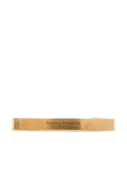 Maison Margiela logo-engraved cuff bracelet - Gold - zdjęcie produktu nr 1