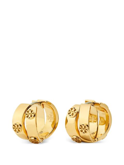 Tory Burch icon double hoop earrings - Gold - zdjęcie produktu nr 1
