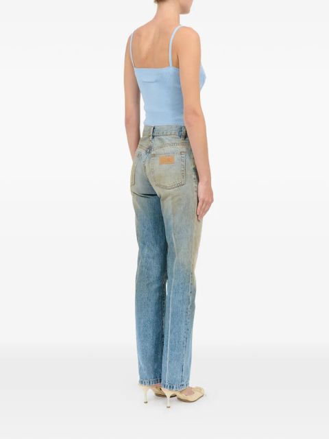 MM6 Maison Margiela straight-leg five-pocket jeans - Blue