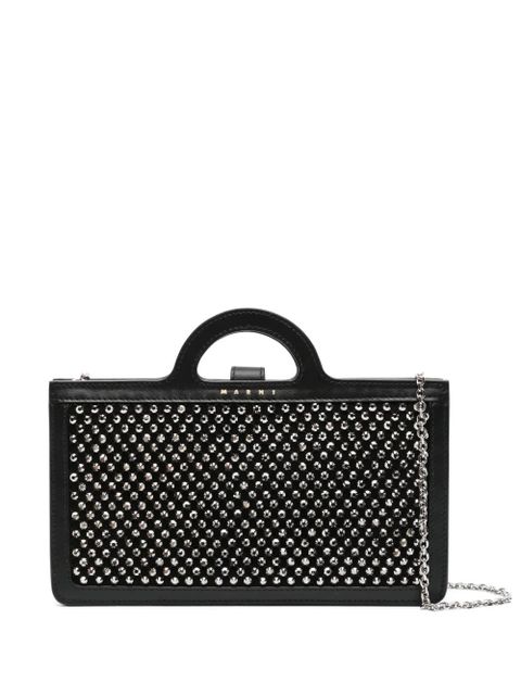 Marni crystal-embellished cross body bag - Black