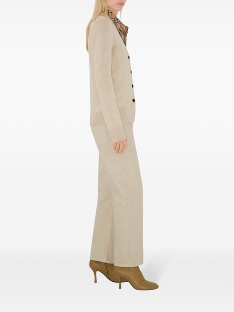 Burberry Check Label cardigan - Neutrals