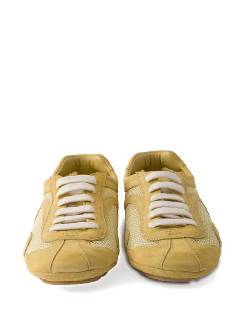 Prada re-edition suede mesh sneakers - Yellow