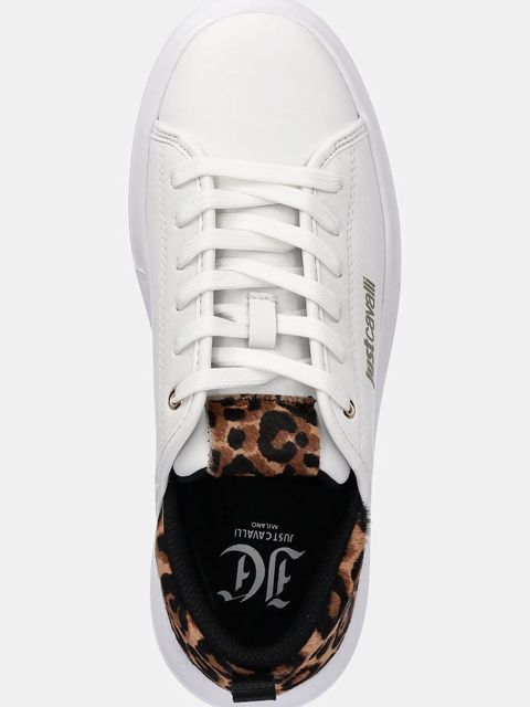 Just Cavalli sneakersy skórzane damskie kolor biały 79RA3SB7ZPB58003 - zdjęcie produktu nr 2