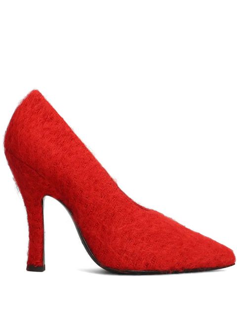Magda Butrym 115mm loomed pointed pumps - Red