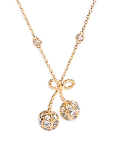 Valentino Garavani Cherryfic crystal-embellished necklace - Gold