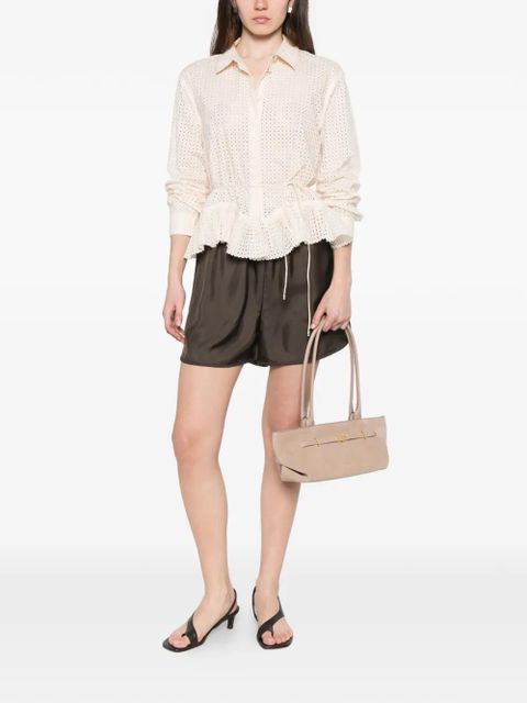 Ulla Johnson Kelila cut-out long-sleeve shirt - Neutrals - zdjęcie produktu nr 2