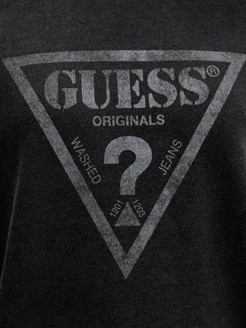 Guess Originals bluza bawełniana damska kolor czarny z nadrukiem M5GQ35 K68I4