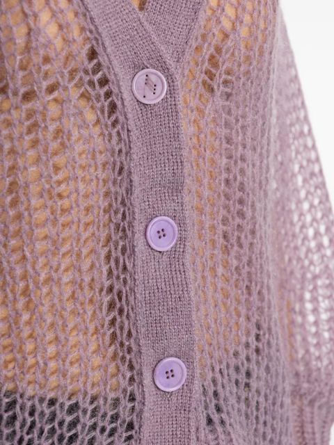The Attico knitted cardigan - Purple