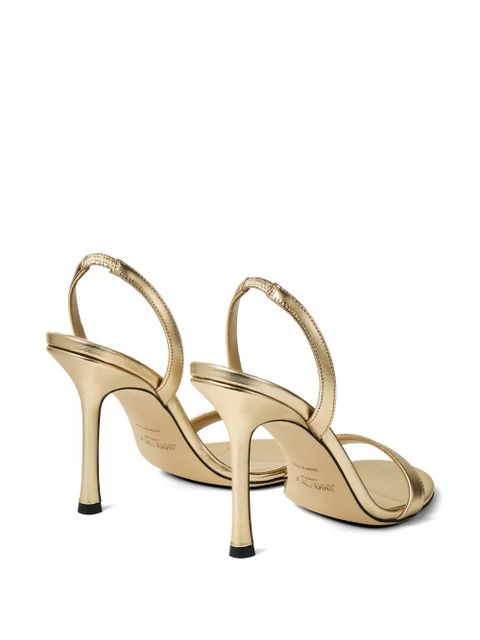 Jimmy Choo Jenn 100 strap sandals - Gold
