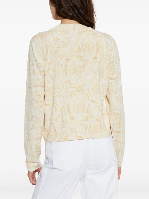 Versace patterned buttoned cardigan - Neutrals