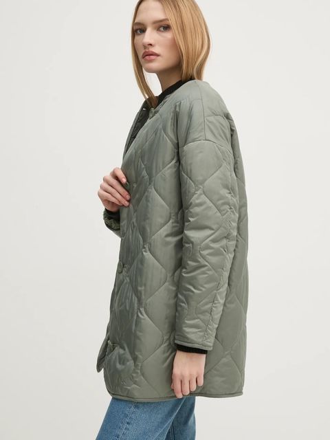 United Colors of Benetton kurtka dwustronna damska kolor zielony przejściowa oversize 23P8DN06M