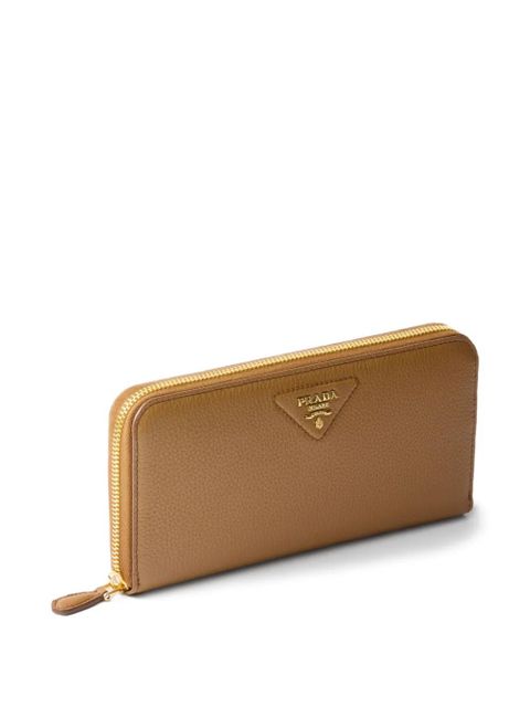 Prada large zip-around wallet - Brown