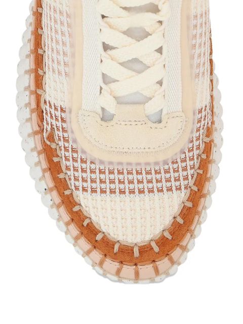 Chloé Nama textured-sole lace-up sneakers - White - zdjęcie produktu nr 2
