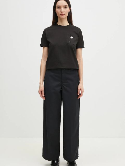 Kenzo t-shirt bawełniany damski kolor czarny FF52TS1504SG.99J