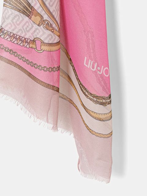 Liu Jo szal damska kolor różowy wzorzysta 2A6052 T2745 - zdjęcie produktu nr 2