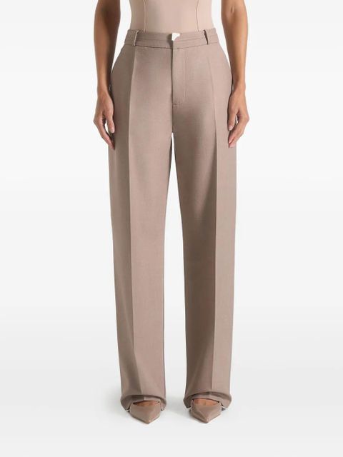 Manière De Voir Doria pleated tailored trousers - Brown - zdjęcie produktu nr 1
