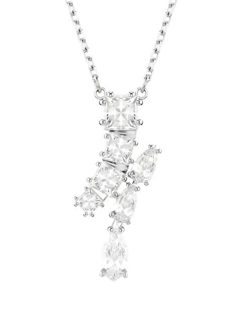 Swarovski Matrix square pear pendant necklace - Silver - zdjęcie produktu nr 2