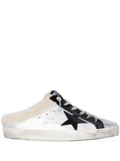 Golden Goose Super-Star Sabot slip-on sneakers - Silver - zdjęcie produktu nr 1