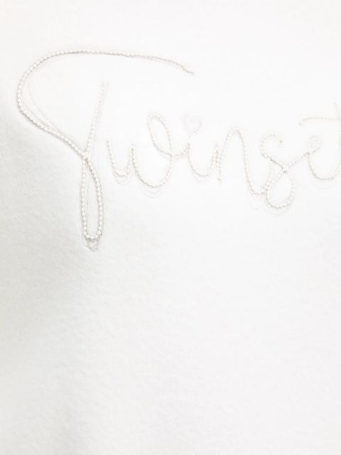 Twinset sweter z domieszką wełny damska kolor biały 252LL3EAA