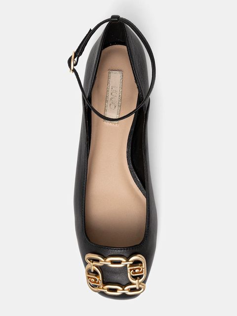 Liu Jo baleriny skórzane BRIGITTE 01 kolor czarny SF5039P006222222