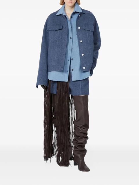 Sportmax runway wool shorts - Blue - zdjęcie produktu nr 2