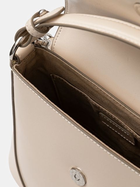 Answear.LAB torebka skórzana kolor beżowy