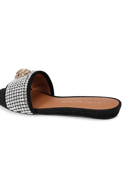 Kurt Geiger London klapki skórzane Kensington C Flat Sandal