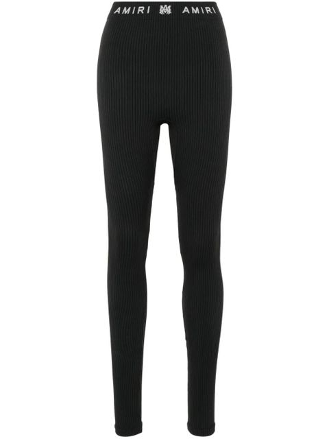 AMIRI logo-waistband performance leggings - Black - zdjęcie produktu nr 1