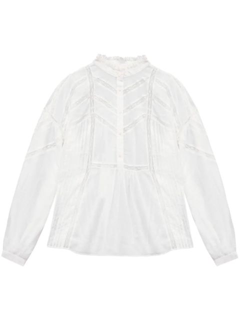 MARANT ÉTOILE Gelma embroidered cotton blouse - White - zdjęcie produktu nr 1