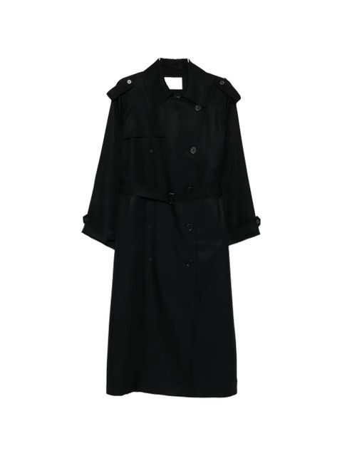 The Frankie Shop Veyron belted trench coat - Black