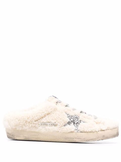 Golden Goose Super-Star Sabot shearling sneakers - White - zdjęcie produktu nr 1